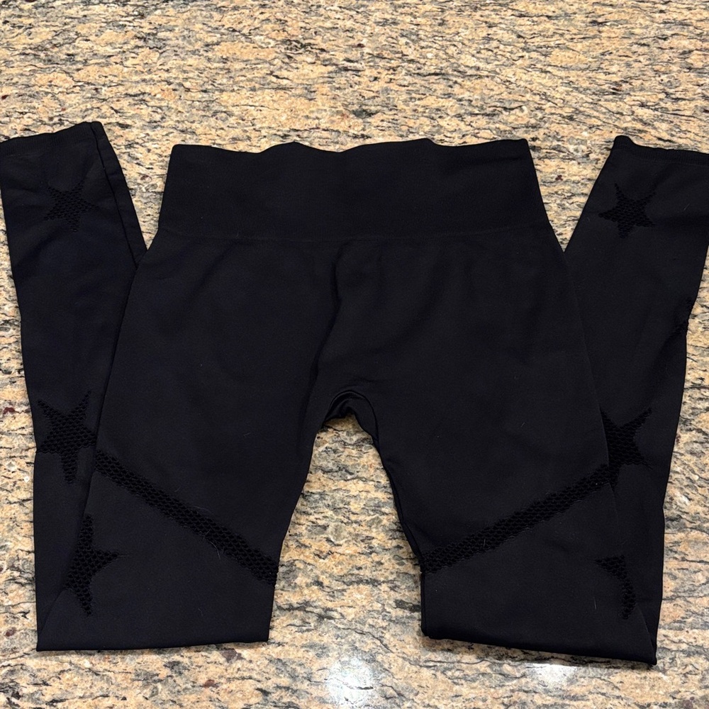 Spiritual Gangster Black Starry Ladies Leggings